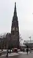 Bürgermeister-Smidt-Gedächtnis-Kirche mit rechts angrenzendem Gemeindehaus
