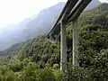 Biaschina-Viadukt der A2 (E&nbsp;35), Blick Richtung Süden (Schweiz)