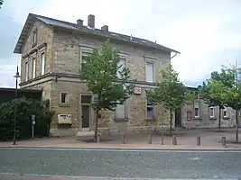 Das Bahnhofsgebäude des Bahnhof Biblis