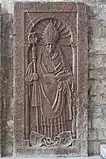 Rotmarmorplatte für den Abt Leonhard Aichstetter (†&nbsp;1526)