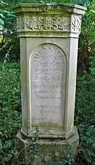 Veteranenstein in Biedesheim, 1855