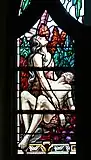 Adam und Eva, Glasfenster Krypta
