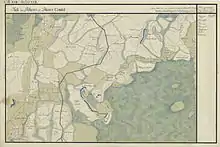Markt Kis Mária (rechts unten) um 1782 (Aufnahmeblatt der Josephinischen Landesaufnahme)