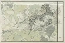 Diószeg und Janca Fallu (Mitte) um 1782 (Aufnahmeblatt der Josephinischen Landesaufnahme)