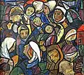 Bild 2: Flüchtlinge, 1950, Öl auf Leinwand, 104 × 110