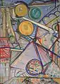 Bild 9: Sternenwunder, 1988, Öl und Filzstift auf Pressholz, 140 × 100