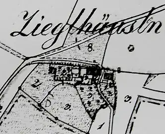 Plan aus dem Jahre 1836