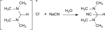 Synthese von Bis(dimethylamino)acetonitril