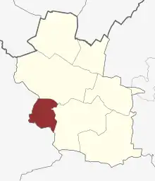 Lage des Stenderup Sogn in der Billund Kommune