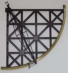 John Birds Mauer­quadrant für die Sternwarte Göttingen, 1756