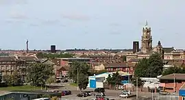 Birkenhead vom Turm der St. Mary's Church