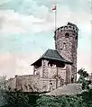 Der Bismarckturm auf einer Postkarte von 1905