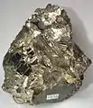 Gediegen Wismut aus der Huallatani-Mine im Departamento Potosí