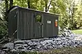 Abgetragene und im Garten des Museums wiedererrichtete alte Jubiläumsgrathütte