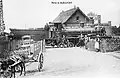 Bahnstation Blécurt auf einer alten Postkarte