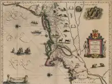 Karte von Nieuw Nederland