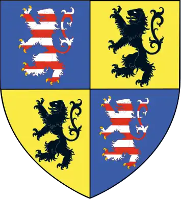 Wappen der Wettinerals Landgrafen von Thüringen und Markgrafen von Meißen