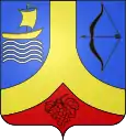 stilisiertes Segelschiff (Condé-Sainte-Libiaire,&nbsp;FR)