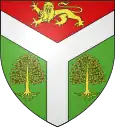 Von einer silbernen Deichsel erniedrigt geteilt (Croisy-sur-Andelle&nbsp;FR)