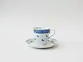 Kaffeetasse mit Untertasse, 0,2 l