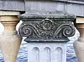 Detail des Brückengeländers