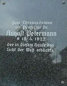 Gedenktafel in Bleicherode