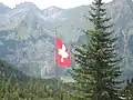 Aussicht von der Doldenhornhütte in Richtung Allmenalp