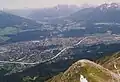 Blick auf Innsbruck Richtung Süden von der Gleirschspitze