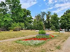 Blick auf Park