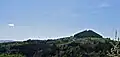 Blick auf Stadt und Berg Hohenstaufen
