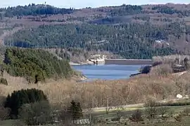 Blick auf die Steinbachtalsperre