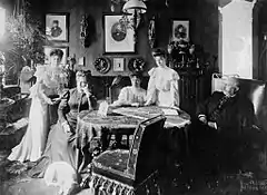 Großbürgerlicher Salon, Kiel, Foto (etwa&nbsp;1895)