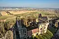 Blick vom Bergfried ins Eferdinger Becken
