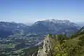 Blick vom Jenner auf Bischofswiesen und den Bischofswiesener Forst