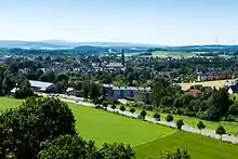 Münchberg vom Rosenbühl aus