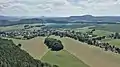 Blick vom Papststein über Papstdorf