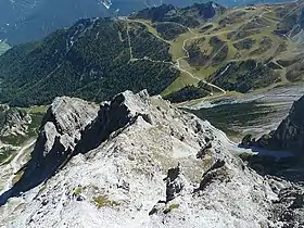 Blick von der Großen Ochsenwand Richtung Schlick