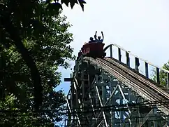 Der Zug am oberen Ende des Lifthills
