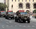 Armenische BM-21 während einer Parade in Jerewan