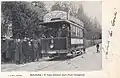 Triebwagen Nummer 6 des alten Straßenbahnsystems im Jahr 1903