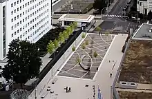 Sogenannte Mercatorfläche in Bonn-Gronau, Deutschland