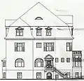 Kurt-Schumacher-Straße 2, Aufriss der Seitenfront