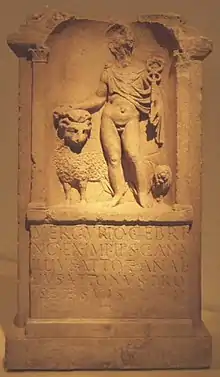 Altar für Mercurius Gebrinius (2. Hälfte des 2. Jh.) – Fundort: Bonner Münster