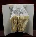 Book-Origami mit der Jahreszahl 1987