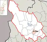 Lage der Gemeinde Borlänge