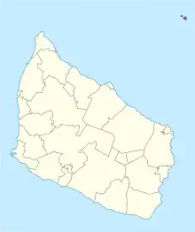 Lage des Christiansø Sogn zur Bornholm Kommune