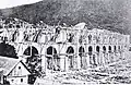 Franzdorfer Viadukt im Bau (Fotografie von Johann Bosch, 1855)