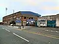 Das Stadion von der Sheepfoot Lane
