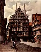 Braunschweig:Gewandhaus von Osten.Öl auf Leinwand54,5 × 43 cm