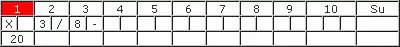 Bowling-Spielformular 1
